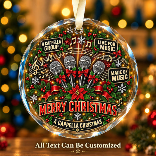 A Cappella Group Personalized Glass Ornament | 5To9Vibe