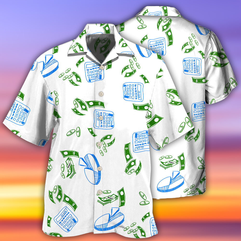 Accountant Money Chart Basic - Hawaiian Shirt