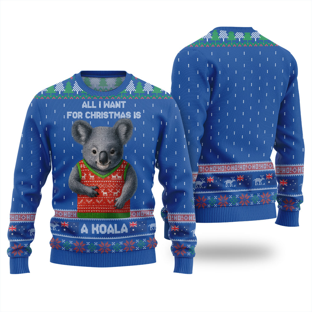 All I Want For Christmas Is A Koala Ugly Sweater