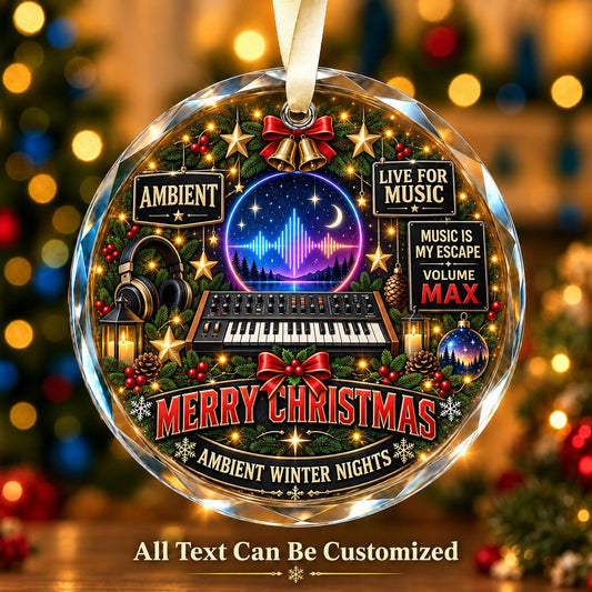 Ambient Personalized Glass Ornament | 5To9Vibe