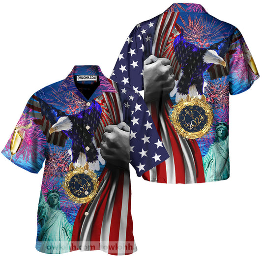 America New Year New America Christmas 2024 - Unisex Hawaiian Shirt For Men and Women