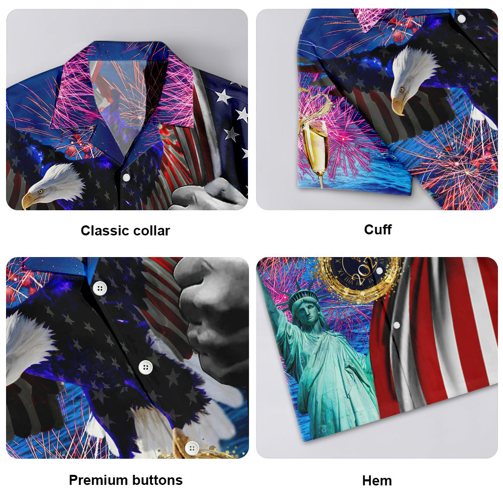 America New Year New America Christmas 2024 - Unisex Hawaiian Shirt For Men and Women