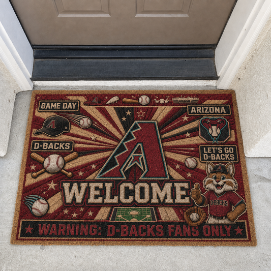 Baseball All Teams Welcome Coir Doormat Print Premium Welcome Mat – Personalized Baseball Coir Doormat