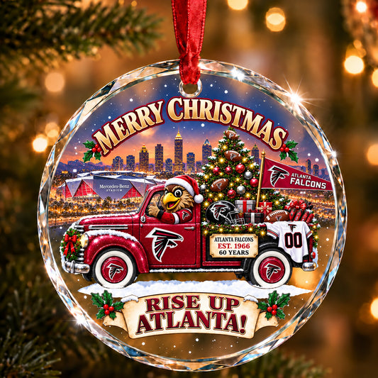 Football team Style 02 Glass Ornament mockup | 5To9Vibe