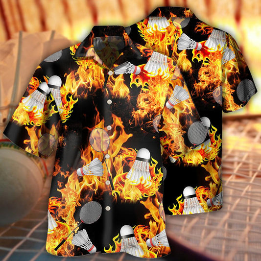 Badminton Fire - Hawaiian Shirt