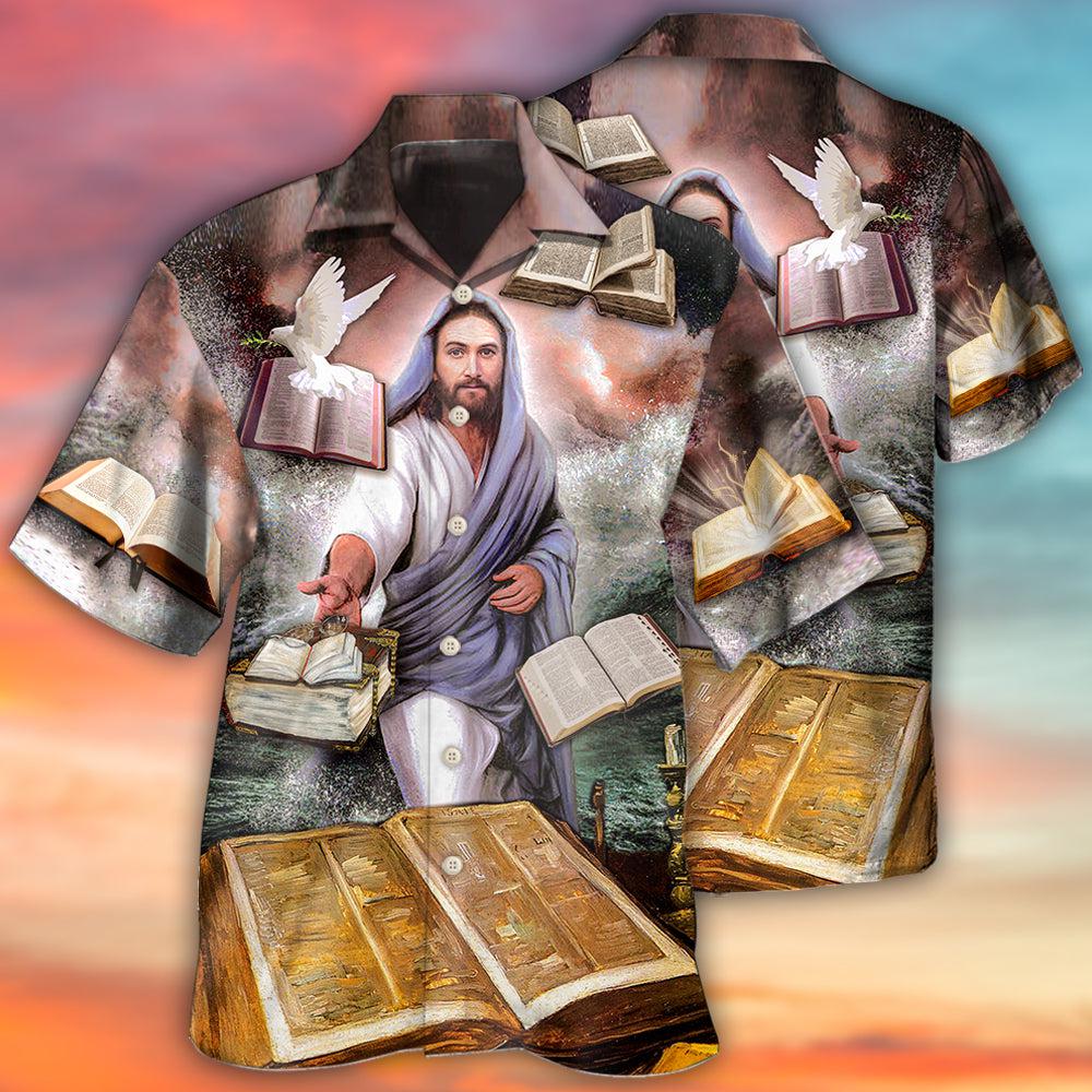 Hawaiian Shirt / Adults / S Jesus Ble Style - Hawaiian Shirt