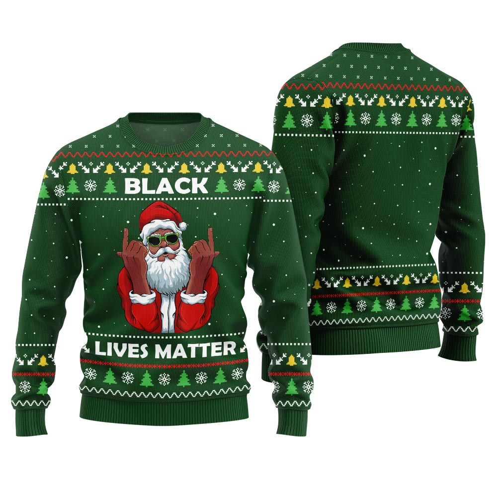 Black Lives Matter Ugly Christmas Sweater