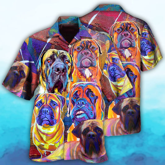 Bullmastiff Cool Painting Dog Lover - Hawaiian Shirt