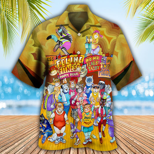 Cat Aerobics Instructor - Hawaiian Shirt