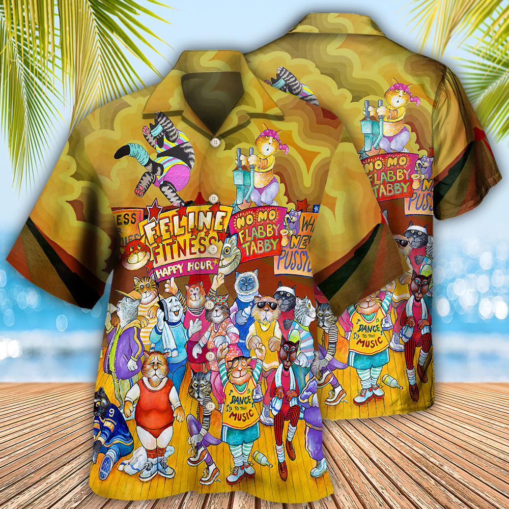 Cat Aerobics Instructor - Hawaiian Shirt