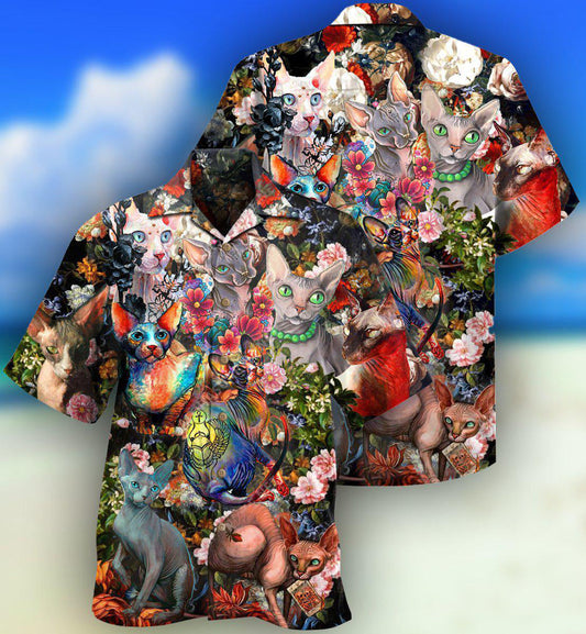 Cat All I Need Is Sphynx Cats - Hawaiian Shirt