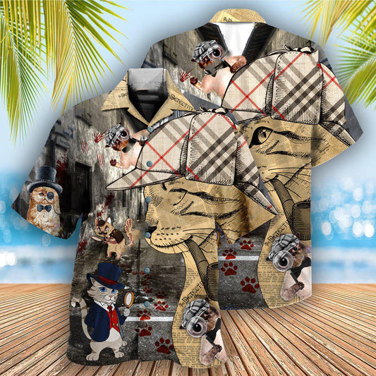 Cat Cool Master Detective - Hawaiian Shirt