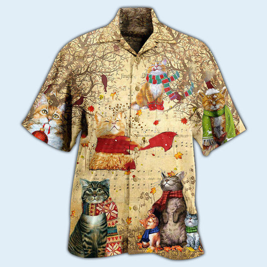 Cat In The Melody Of Life - Hawaiian Shirt