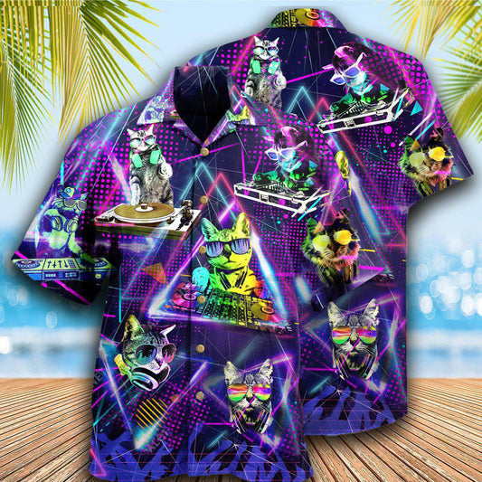 Cat So Cool DJ - Hawaiian Shirt