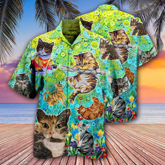 Cat Stay Fluffy Everything Gonna Be Alright - Hawaiian Shirt