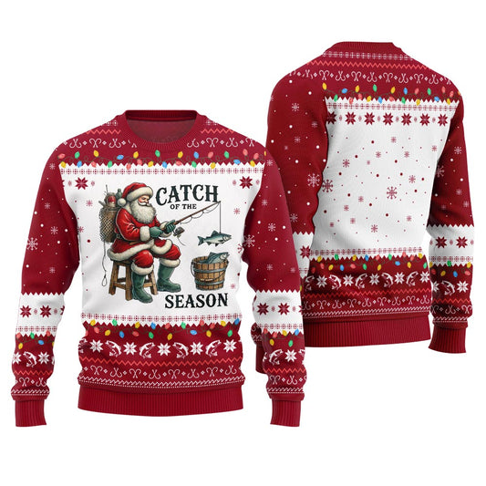 Catch Of The Season Fishing Ugly Xmas Sweater