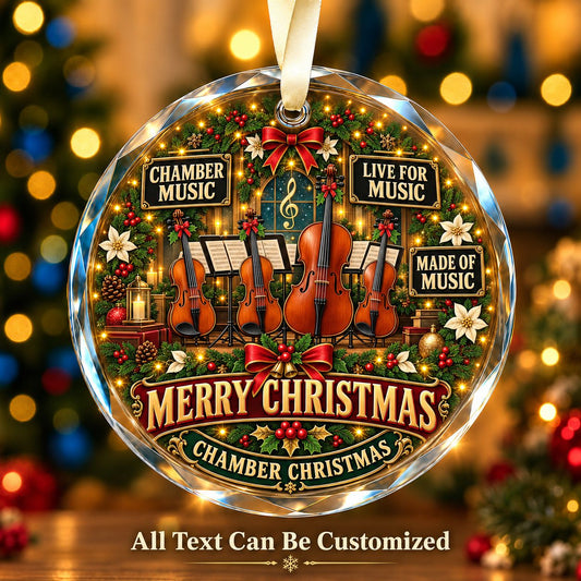 Chamber Music Personalized Glass Ornament | 5To9Vibe