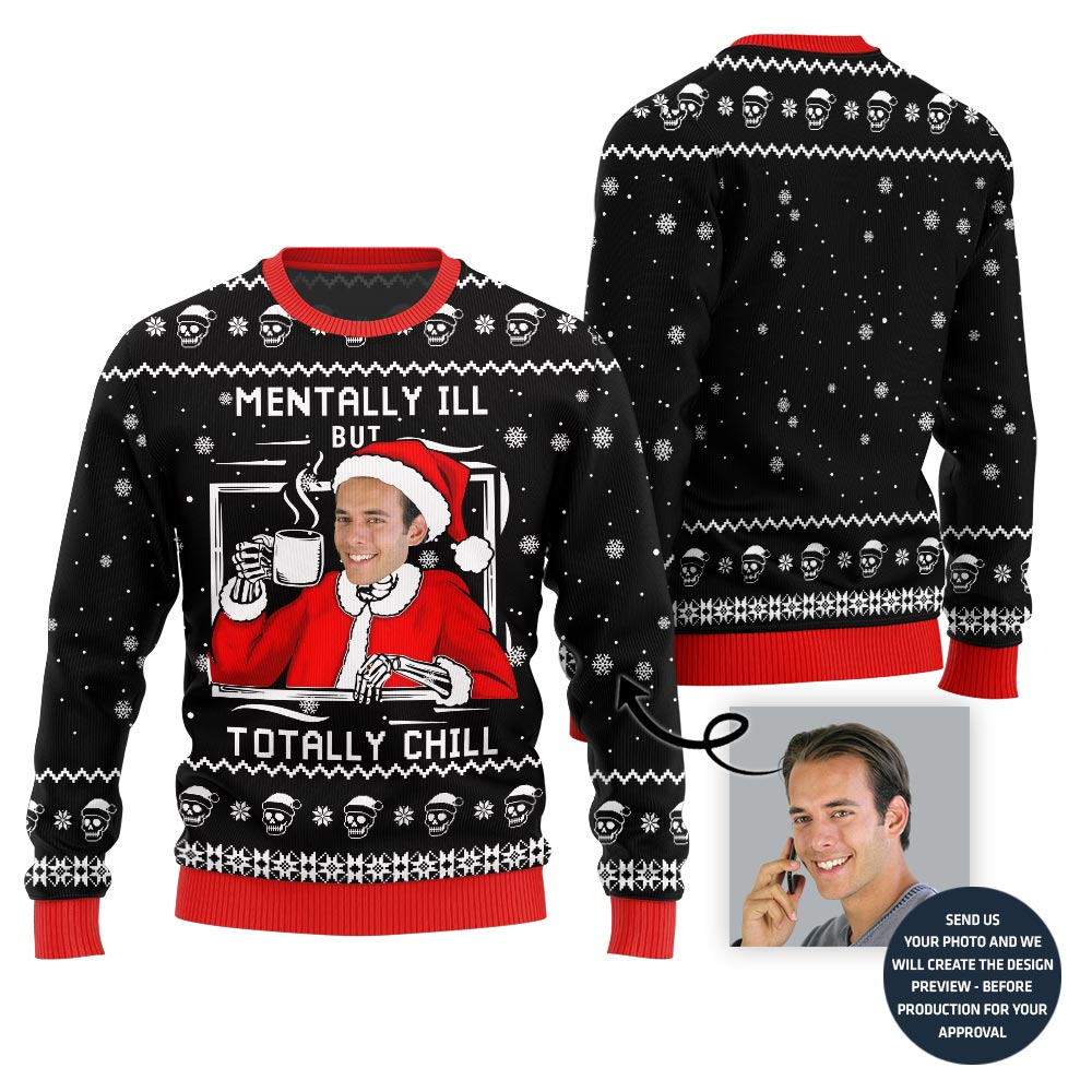 Chilling Funny Ugly Christmas Sweater For Men