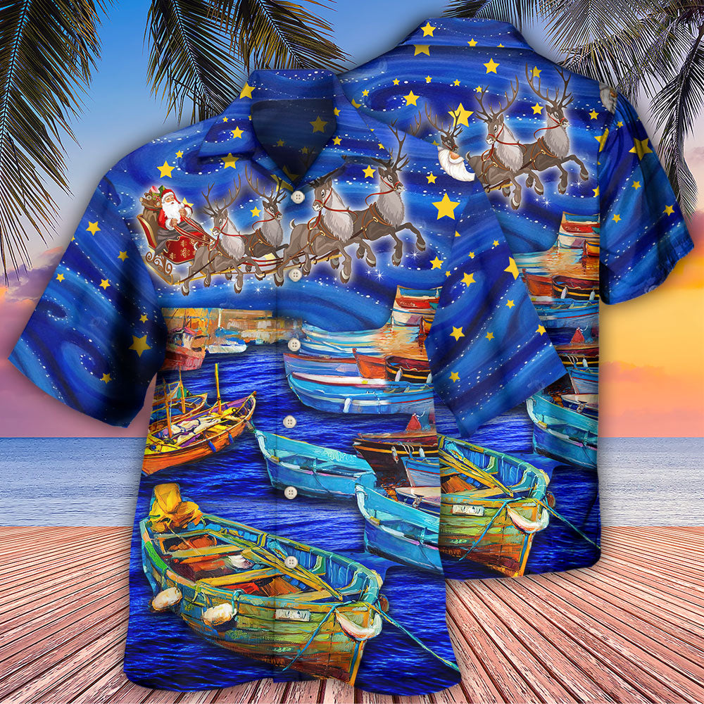 Christmas Santa Boat Dreamer - Hawaiian Shirt