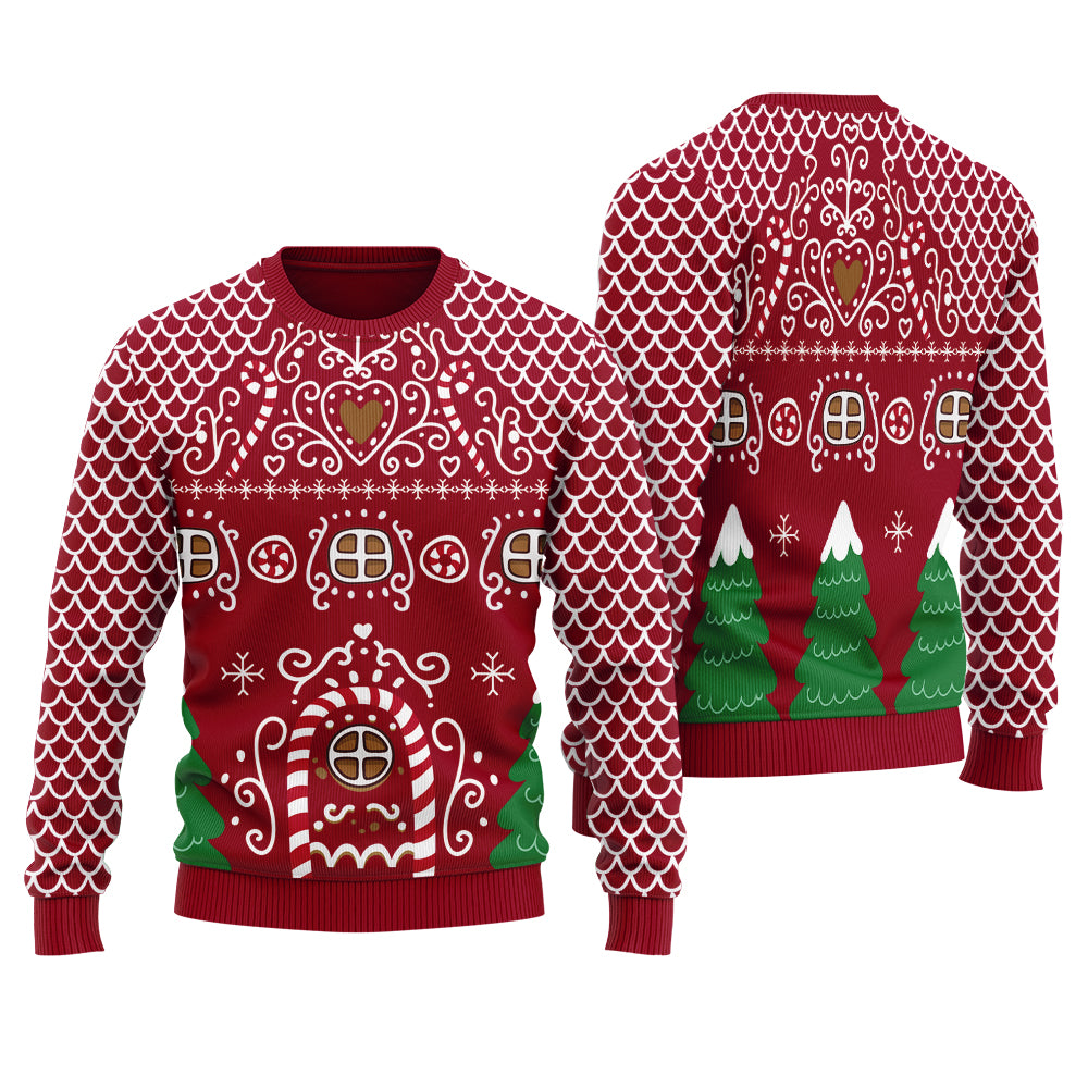 Classic Gingerbead House Women's Ugly Christmas Sweater