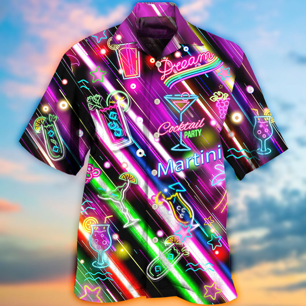 Cocktail Martini Happy Hour Stunning Style - Hawaiian Shirt