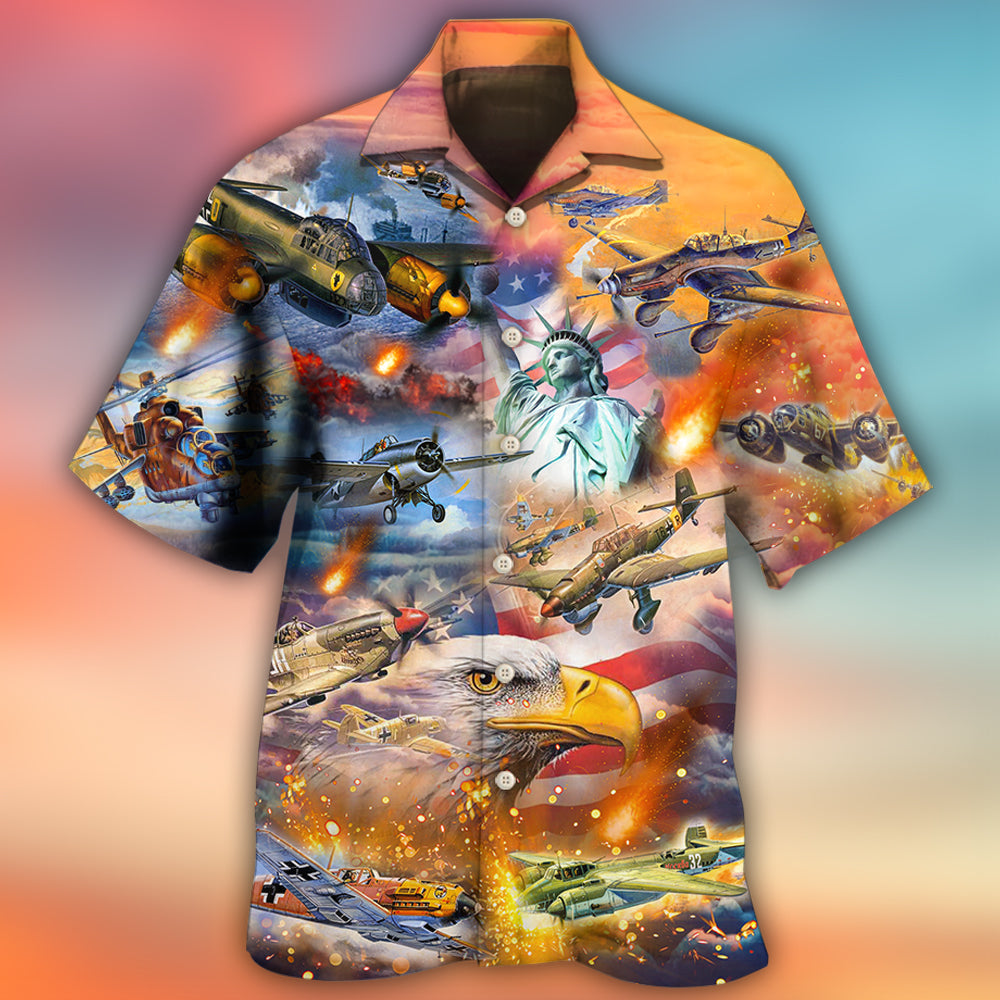 Combat Aircraft Independence Day America - Hawaiian Shirt
