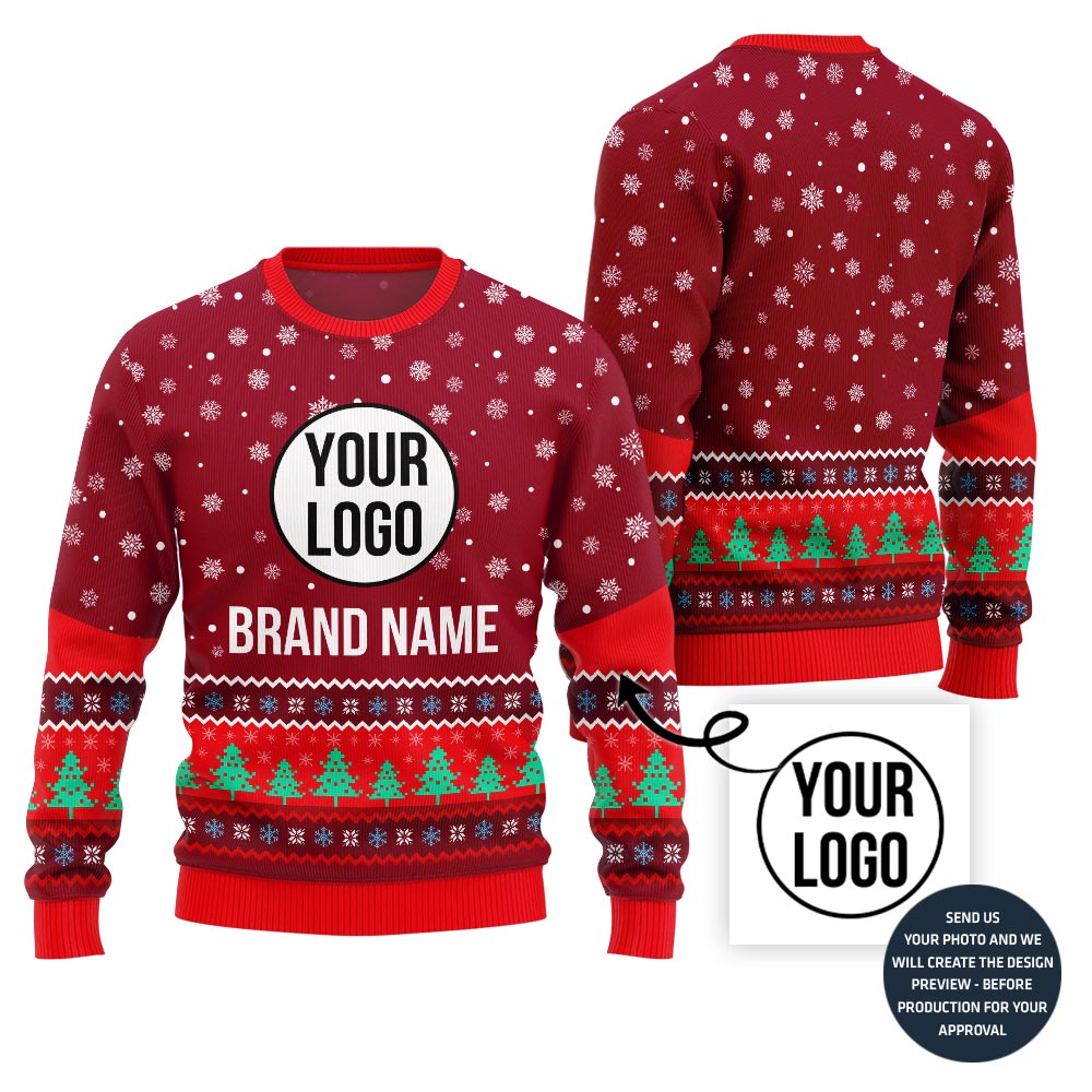 Comfortable Custom Company Logo Ugly Xmas Jumper