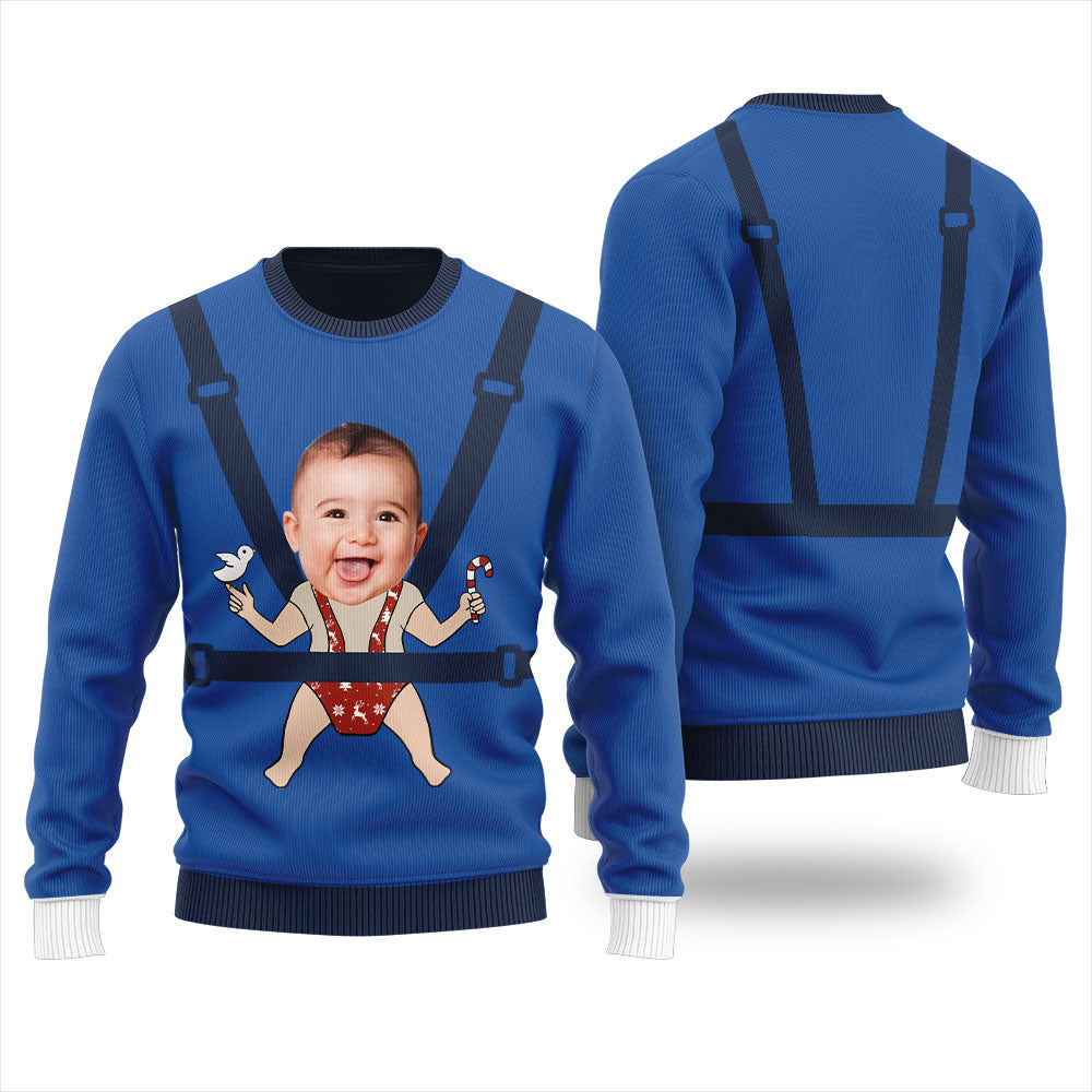 Custom Baby Faces Ugly Christmas Sweater