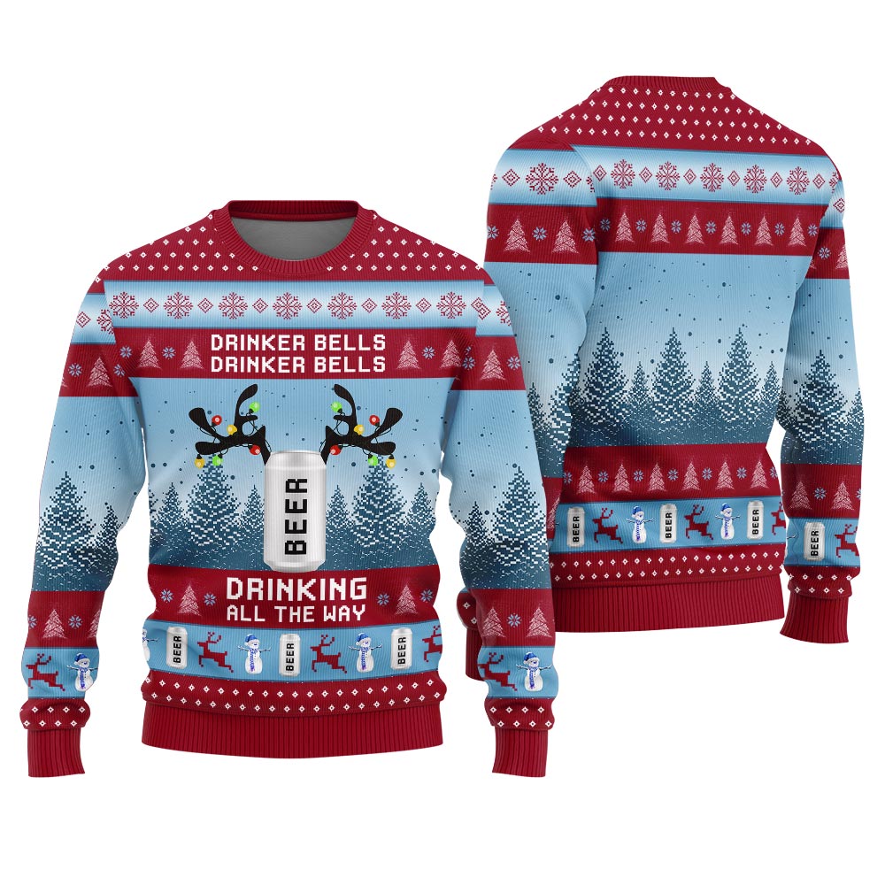 Custom Beer Men's Ugly Christmas Sweater