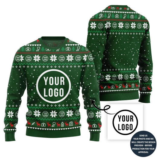 Custom Logo Ugly Xmas Sweater For Company