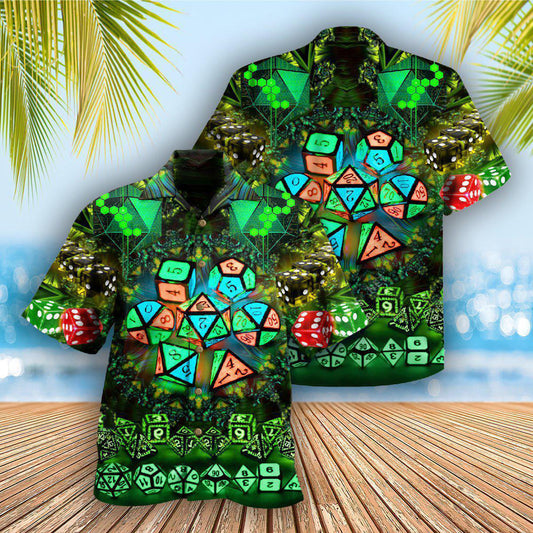 D20 Glowing Kaleidoscope Dice - Hawaiian Shirt
