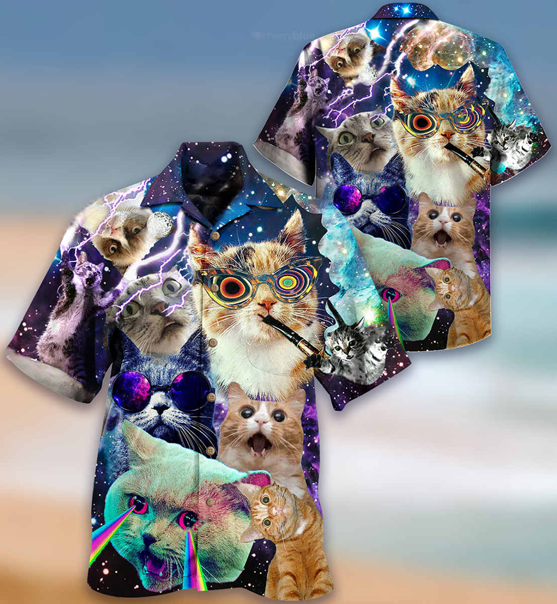 Cat The Battle Flying Cat - Hawaiian Shirt