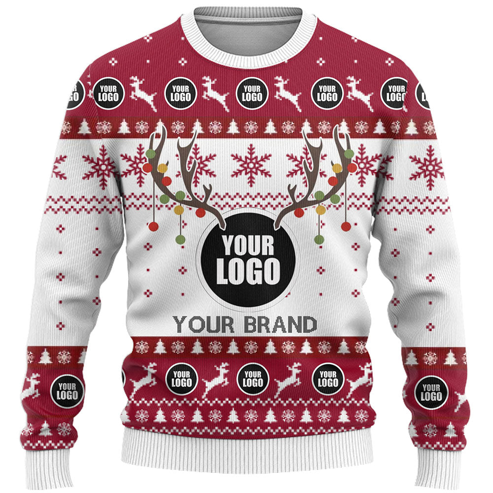 DIY Company Logo Or Face Ugly Christmas Sweater