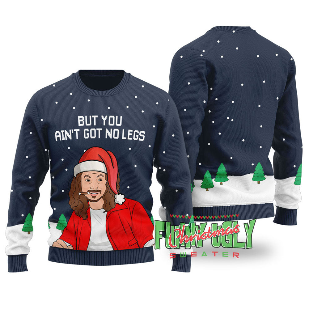 Dan Forrest Gump Funny Christmas Sweater Navy