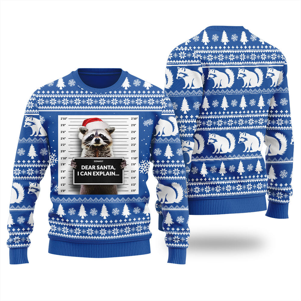 Dear Santa I Can Explain Ugly Christmas Sweater