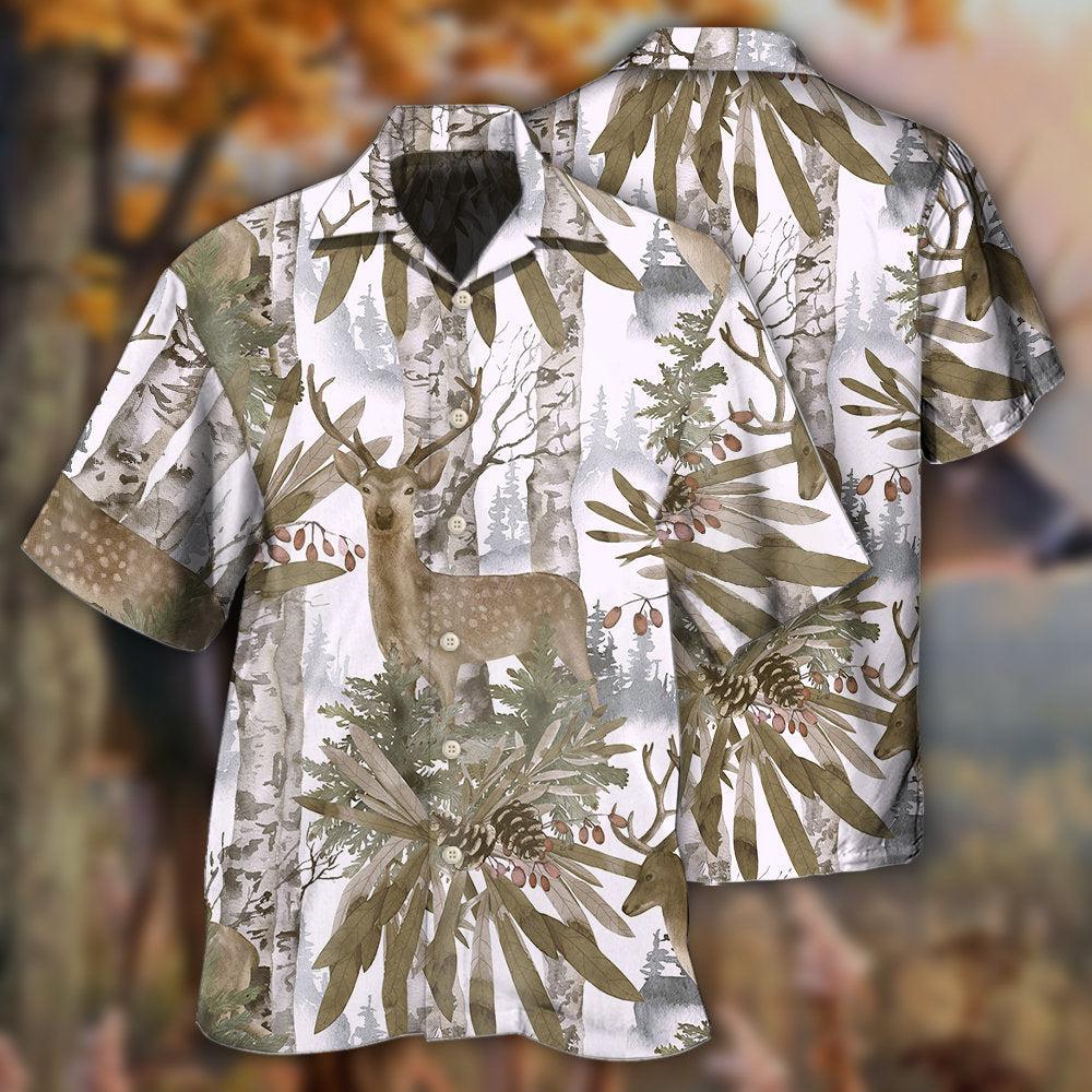Deer Forest Art Style - Hawaiian Shirt
