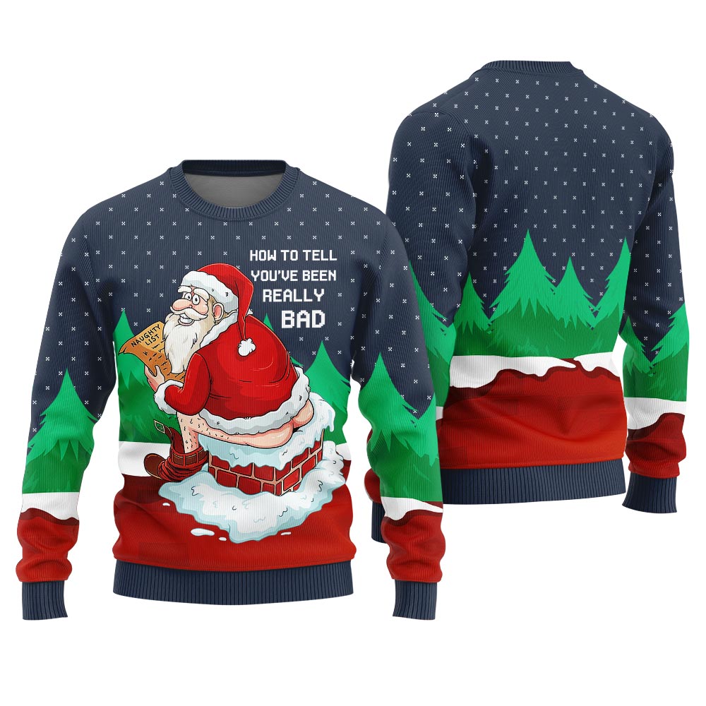 Dirty Santa Christmas Sweater Men