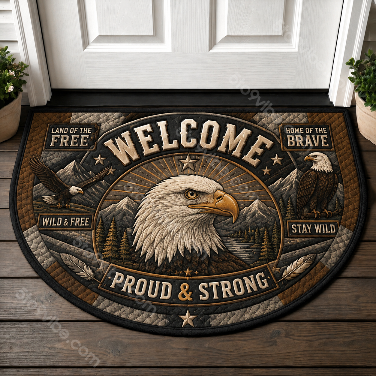 Mountain Lion Welcome Mat - Nature Is My Home Wilderness Outdoor Doormat - 5to9vibe