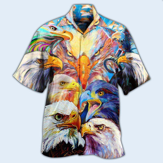Eagle Colorful Eagles - Hawaiian Shirt