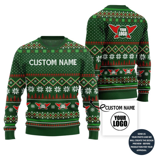Epic Custom Logo Rock And Roll Ugly Xmas Sweater