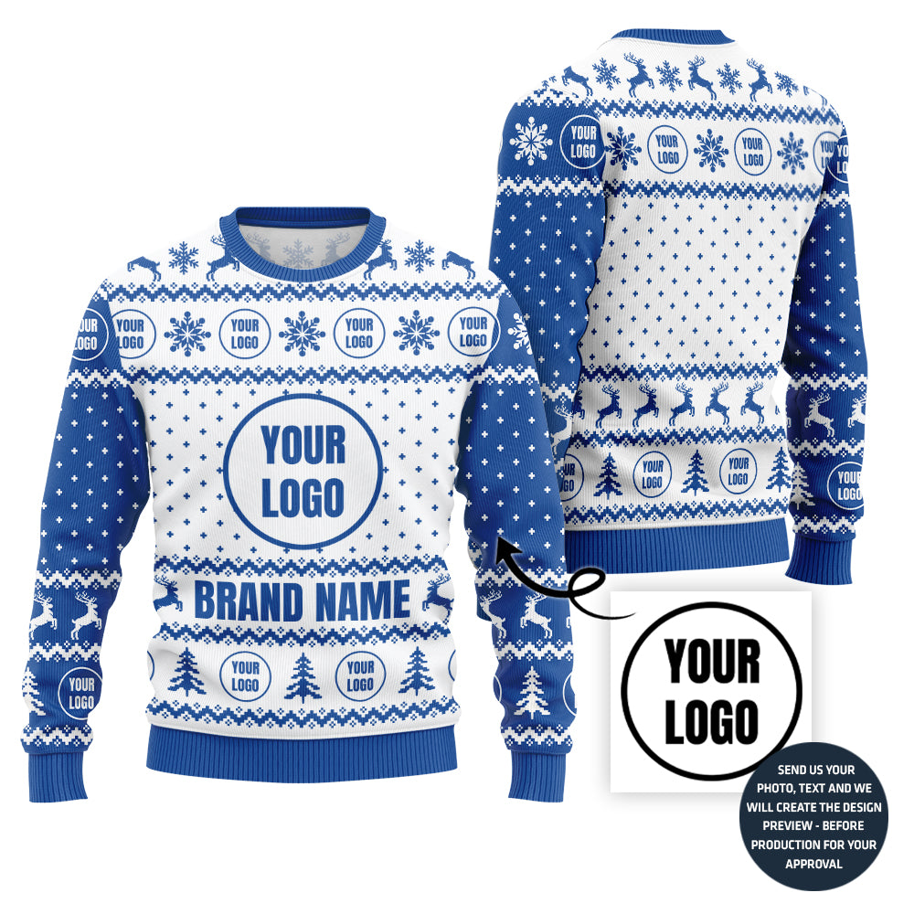 Exclusive Custom Logo Holiday Sweater For Groups