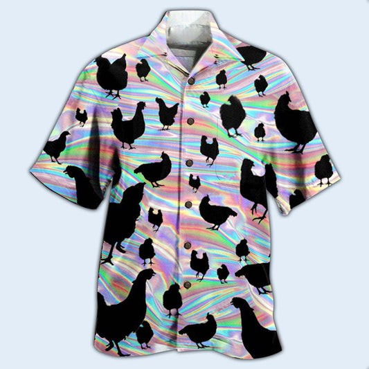 Chicken Awesome Style - Hawaiian Shirt