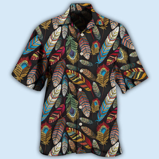 Native Beautiful Feather Look At - Hawaiian Shirt