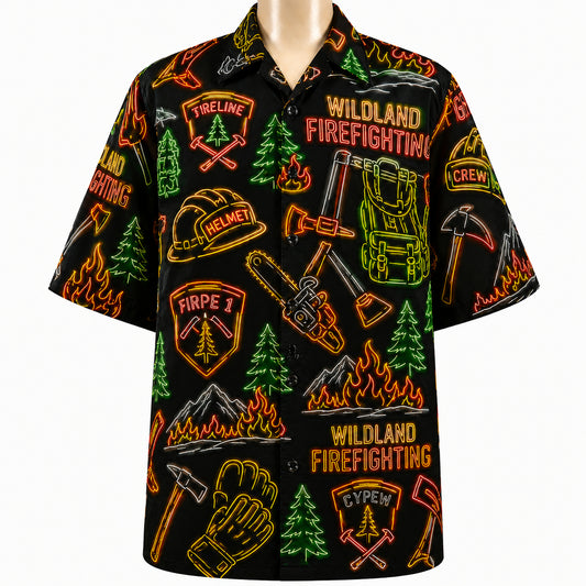 Wildland Firefighting FireFighter America 250 Version Unisex Hawaiian Shirt For Men and Women