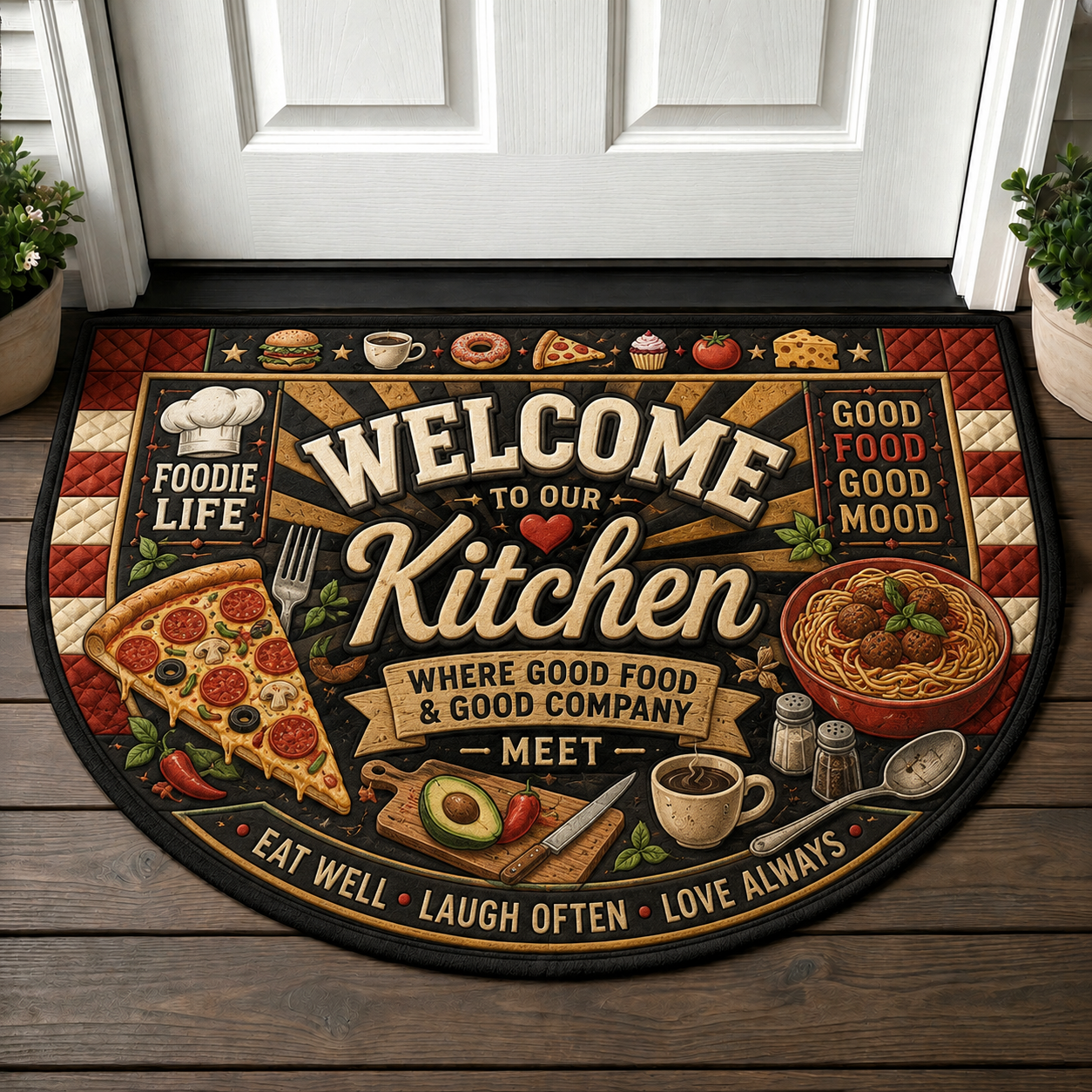 King Of The Grill BBQ Doormat - Grill Master Outdoor Cooking Welcome Mat - 5to9vibe