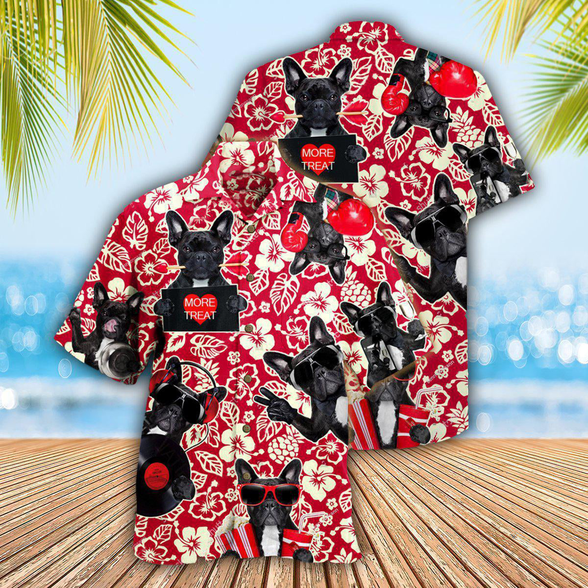 French Bulldog Dog Stay Cool Love - Hawaiian Shirt