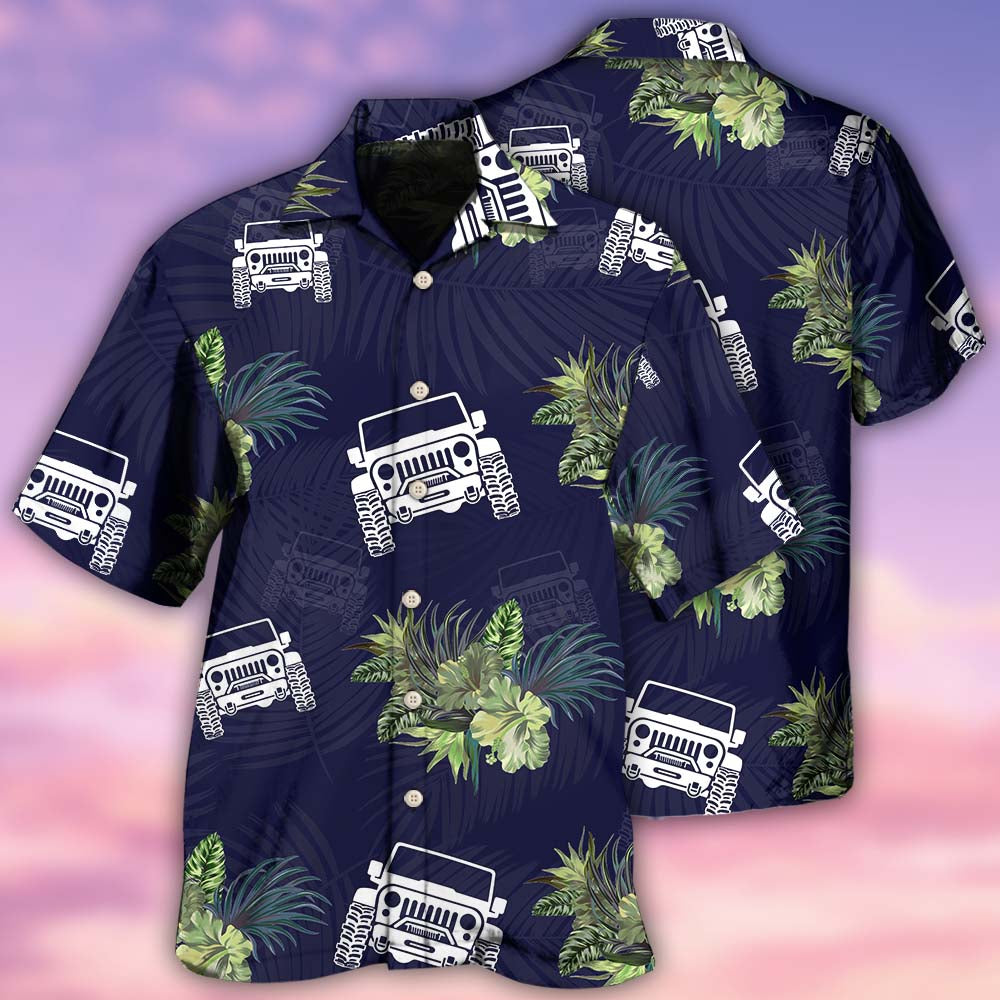 Jeep Lover Tropical Leaf - Hawaiian Shirt