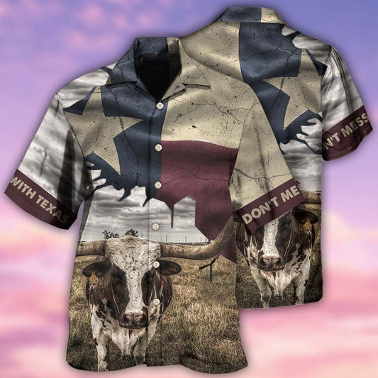 Texas Peace Life Cows Style - Hawaiian Shirt