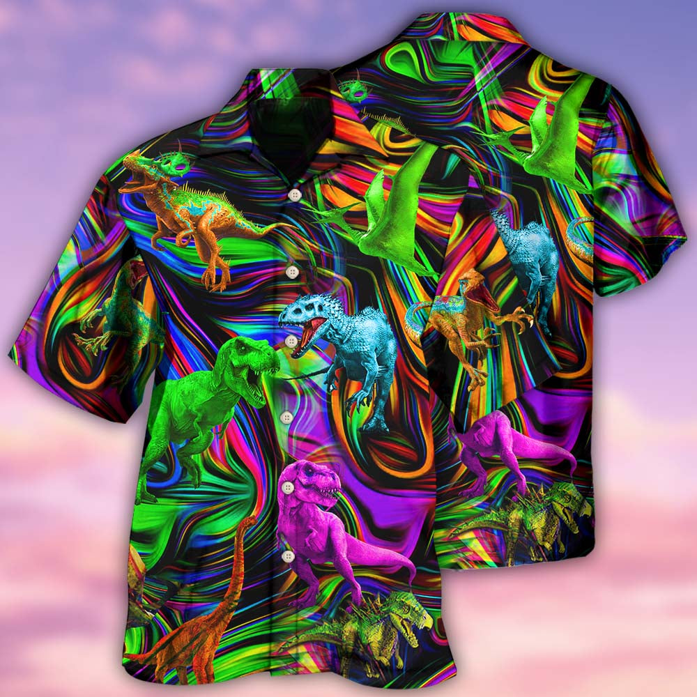 Dinosaur World Summer Colorful Style - Hawaiian Shirt