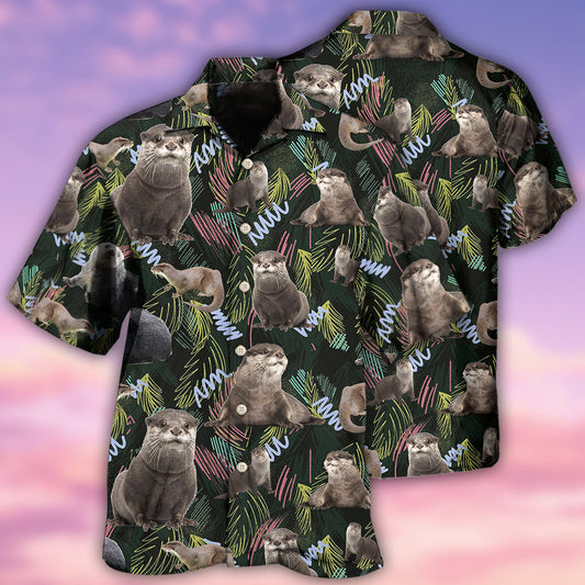 Otter Love Animals Life Style Amazing - Hawaiian Shirt